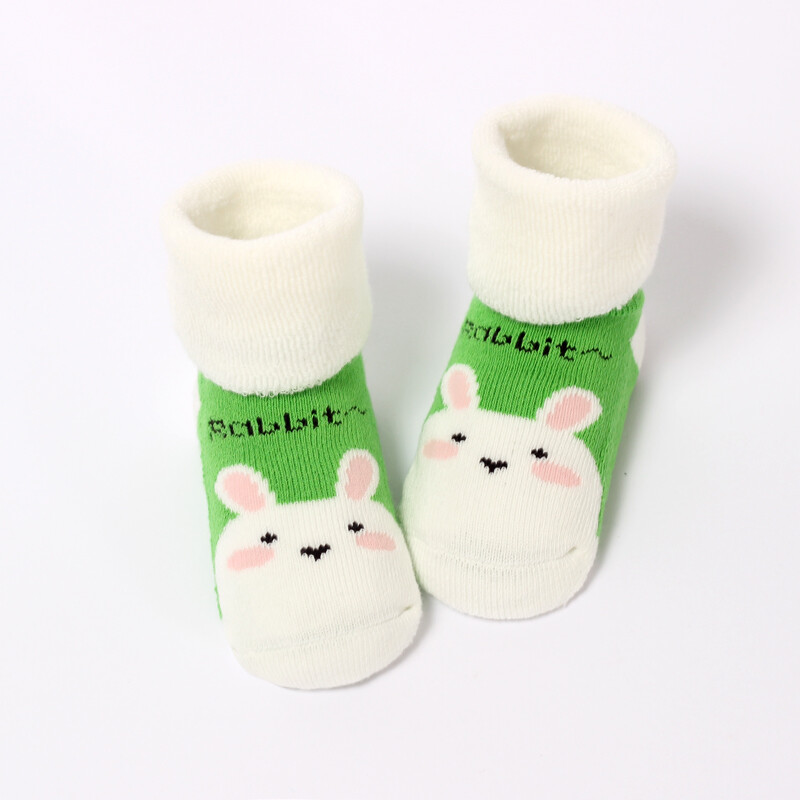 白銀鎧甲 兒童地板襪 嬰幼兒男女童襪子秋冬季加厚款中通襪 章魚(yú) 0-1歲 腳長(zhǎng)12cm